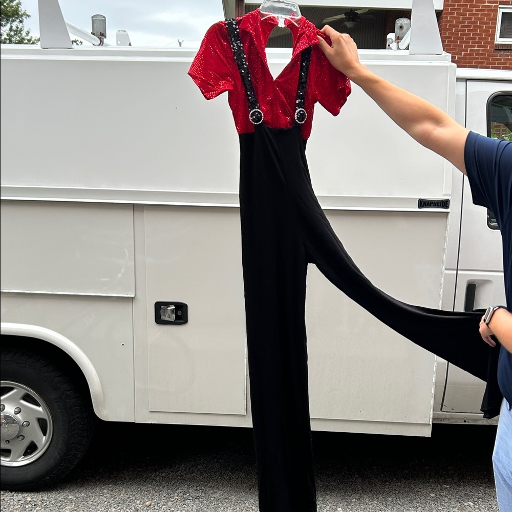 Black and Red nerd dance costume